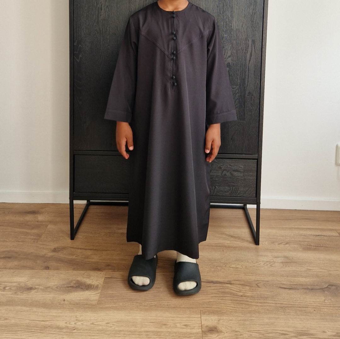 Boys Qamees - Black